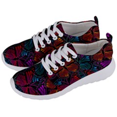 Colorful Monarch Butterfly Pattern Men s Lightweight Sports Shoes by SpinnyChairDesigns