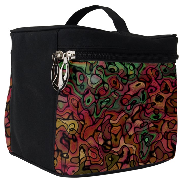 Stylish Fall Colors Camouflage Make Up Travel Bag (Big)