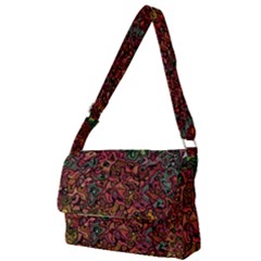 Stylish Fall Colors Camouflage Full Print Messenger Bag (s) by SpinnyChairDesigns