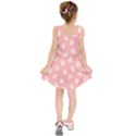 Animal Cat Dog Prints Pattern Pink White Kids  Sleeveless Dress View2