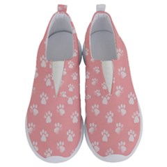 Animal Cat Dog Prints Pattern Pink White No Lace Lightweight Shoes by SpinnyChairDesigns