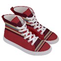 Retro Aesthetic Women s Hi-Top Skate Sneakers View3