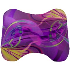 Infinity Painting Purple Head Support Cushion by DinkovaArt
