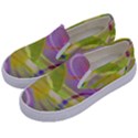 Infinity Painting Green Kids  Canvas Slip Ons View2