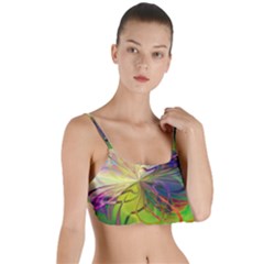  Rainbow Painting Patterns 1 Layered Top Bikini Top  by DinkovaArt