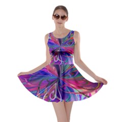 Rainbow Painting Pattern 2 Skater Dress by DinkovaArt