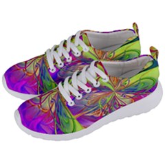 Rainbow Painting Pattern 4 Men s Lightweight Sports Shoes by DinkovaArt