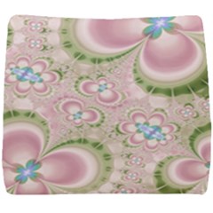 Pastel Pink Abstract Floral Print Pattern Seat Cushion