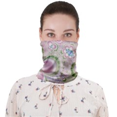 Pastel Pink Abstract Floral Print Pattern Face Covering Bandana (adult)