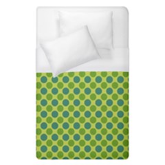 Green Polka Dots Spots Pattern Duvet Cover (single Size)