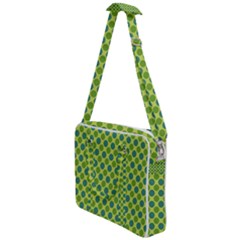 Green Polka Dots Spots Pattern Cross Body Office Bag