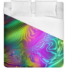 Psychedelic Swirl Trippy Abstract Art Duvet Cover (king Size) by SpinnyChairDesigns