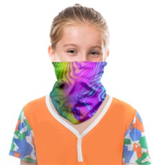 Psychedelic Swirl Trippy Abstract Art Face Covering Bandana (kids) by SpinnyChairDesigns