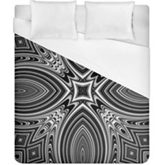 Black And White Intricate Pattern Duvet Cover (california King Size) by SpinnyChairDesigns