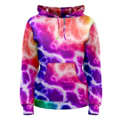 Colorful Tie Dye Pattern Texture Women s Pullover Hoodie by SpinnyChairDesigns