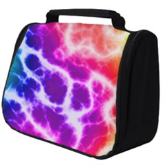 Colorful Tie Dye Pattern Texture Full Print Travel Pouch (big) by SpinnyChairDesigns