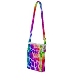 Colorful Tie Dye Pattern Texture Multi Function Travel Bag by SpinnyChairDesigns