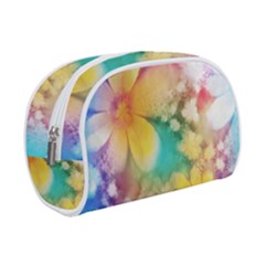 Watercolor Flowers Floral Print Makeup Case (small) by SpinnyChairDesigns