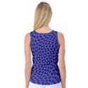 Abstract Black and Purple Checkered Pattern Women s Basketball Tank Top View2