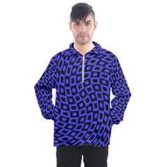 Abstract Black And Purple Checkered Pattern Men s Half Zip Pullover by SpinnyChairDesigns