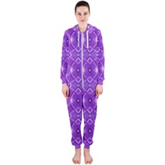 Geometric Galaxy Pattern Print Hooded Jumpsuit (ladies)  by dflcprintsclothing