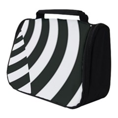 Black And White Zebra Stripes Pattern Full Print Travel Pouch (small) by SpinnyChairDesigns