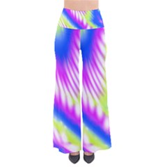 Colorful Blue Purple Pastel Tie Dye Pattern So Vintage Palazzo Pants by SpinnyChairDesigns