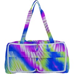 Colorful Blue Purple Pastel Tie Dye Pattern Multi Function Bag