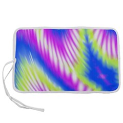 Colorful Blue Purple Pastel Tie Dye Pattern Pen Storage Case (l) by SpinnyChairDesigns