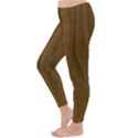 Dark Wood Panel Texture Classic Winter Leggings View2