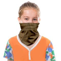 Dark Wood Panel Texture Face Covering Bandana (kids) by SpinnyChairDesigns
