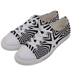 Abstract Zebra Stripes Pattern Women s Low Top Canvas Sneakers by SpinnyChairDesigns