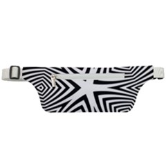 Abstract Zebra Stripes Pattern Active Waist Bag by SpinnyChairDesigns