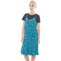 Aqua Blue Artsy Beaded Weave Pattern Camis Fishtail Dress View1