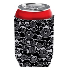 Abstract Black And White Bubble Pattern Can Holder by SpinnyChairDesigns