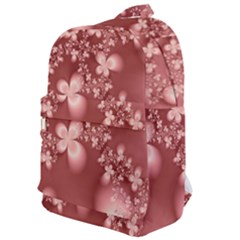 Tea Rose Colored Floral Pattern Classic Backpack by SpinnyChairDesigns