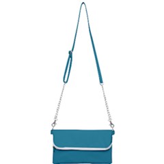 Mosaic Blue Pantone Solid Color Mini Crossbody Handbag