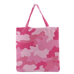 Camo Pink Grocery Tote Bag by MooMoosMumma