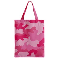 Camo Pink Zipper Classic Tote Bag by MooMoosMumma