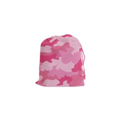 Camo Pink Drawstring Pouch (xs) by MooMoosMumma