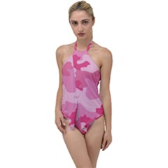 Camo Pink Go With The Flow One Piece Swimsuit by MooMoosMumma