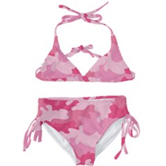 Camo Pink Kids  Classic Bikini Set by MooMoosMumma