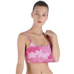 Camo Pink Layered Top Bikini Top  by MooMoosMumma