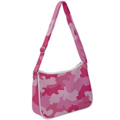 Camo Pink Zip Up Shoulder Bag by MooMoosMumma