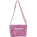 Pink Intricate Swirls Pattern Shoulder Bag with Back Zipper View3