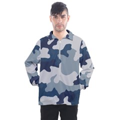 Camo Blue Men s Half Zip Pullover