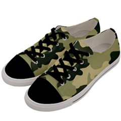 Camo Green Men s Low Top Canvas Sneakers by MooMoosMumma