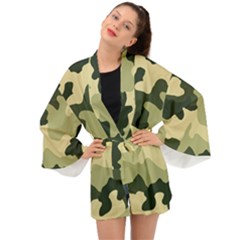 Camo Green Long Sleeve Kimono by MooMoosMumma