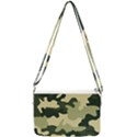 Camo Green Double Gusset Crossbody Bag View1