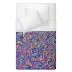 Colorful Marbled Paint Texture Duvet Cover (single Size) by SpinnyChairDesigns